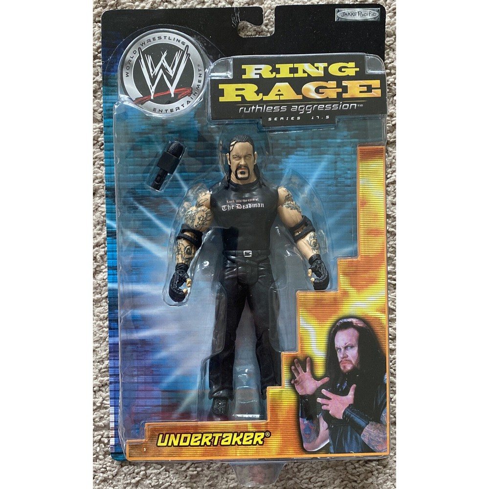 UNDERTAKER WWE Jakks Ring Rage Ruthless Aggression‎ 17.5 Wrestling Action Figure